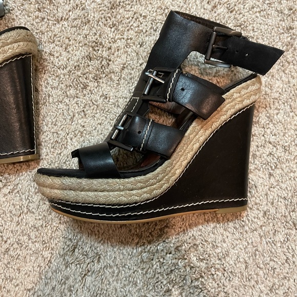 Guess by Marciano black espadrille wedge heels - Picture 5 of 5
